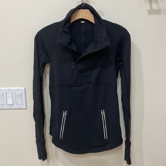 Lululemon Run Reflect Pull Over Black Jacket—Excellent Condition!  Size 6 - Picture 3 of 10